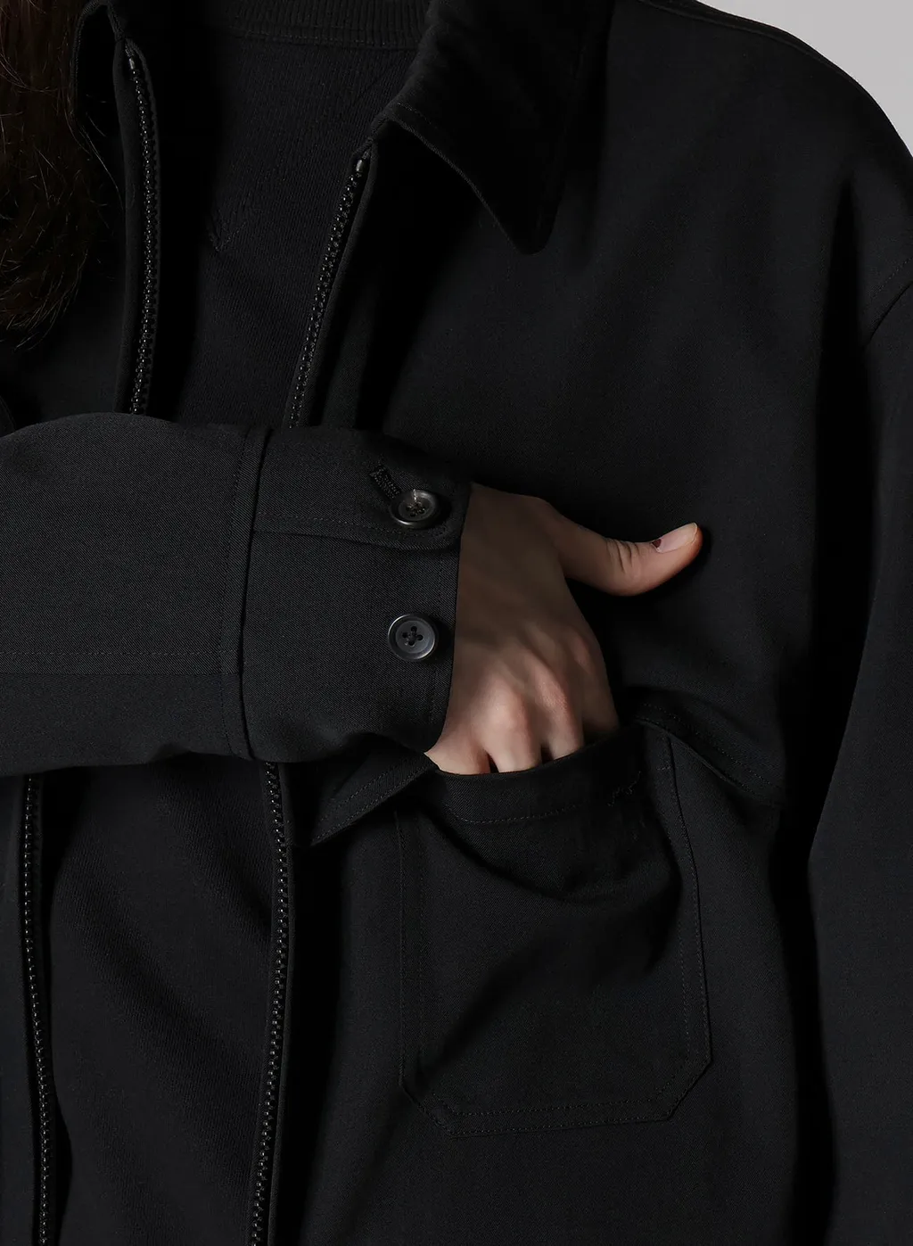 Wool Gabardine Storm Shield Blouson