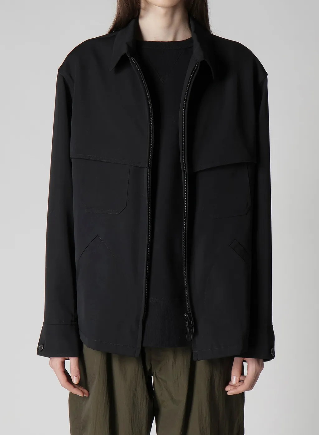 Wool Gabardine Storm Shield Blouson