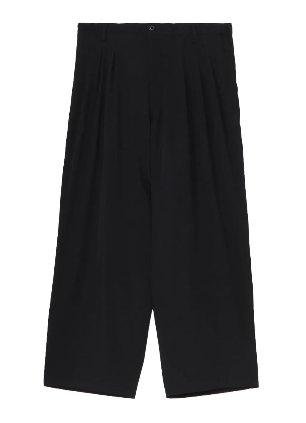 Wool Gabardine 12-Tucks Pants