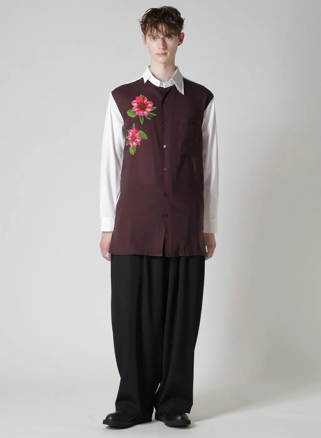 Wool Gabardine 12-Tucks Pants