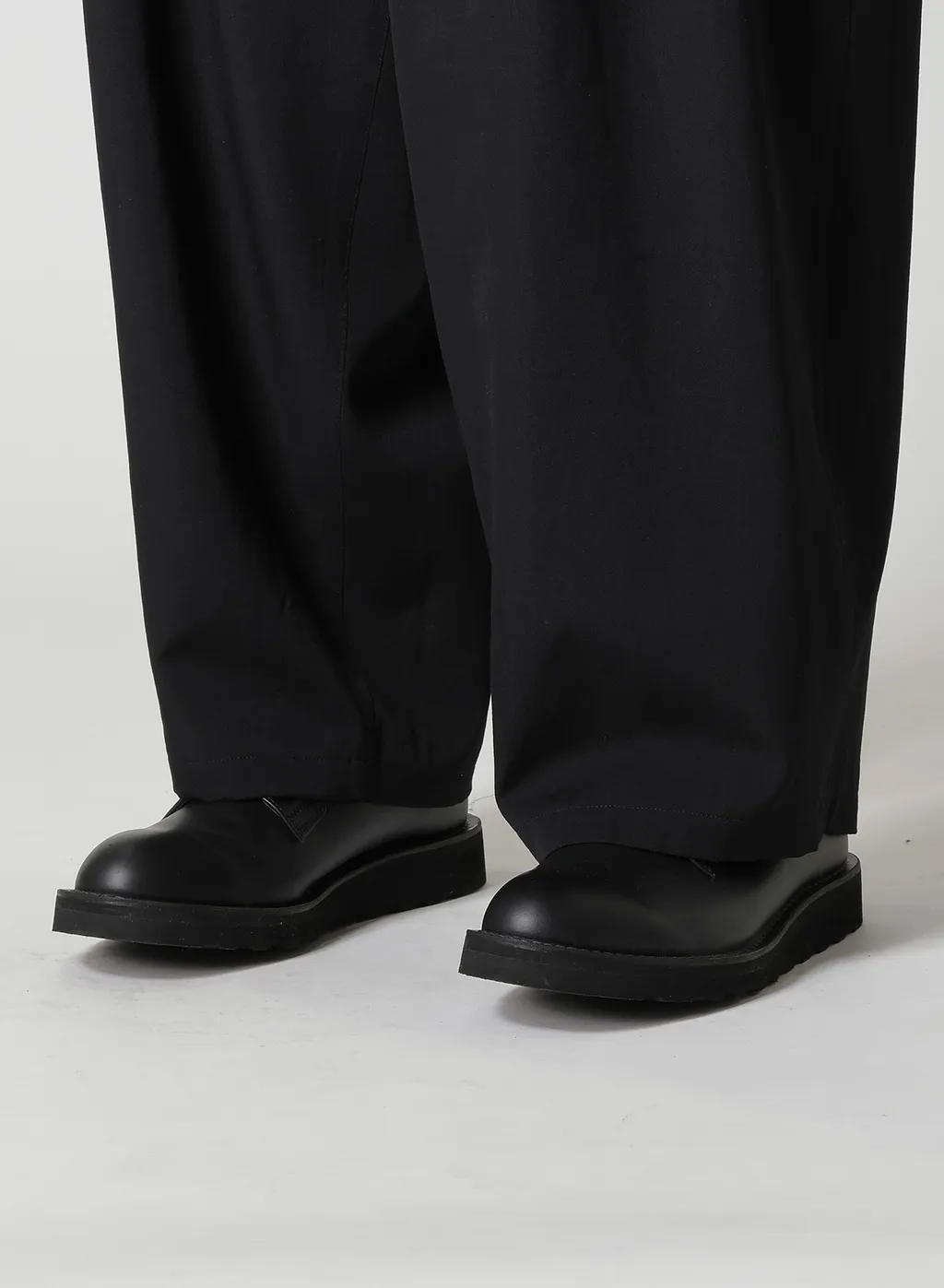 Wool Gabardine 12-Tucks Pants