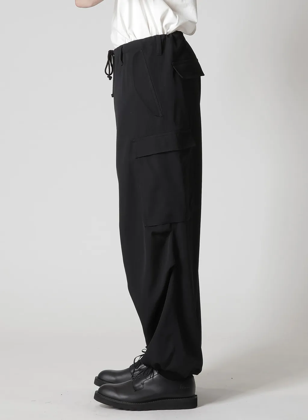 Wool Gabardine Cargo Pants