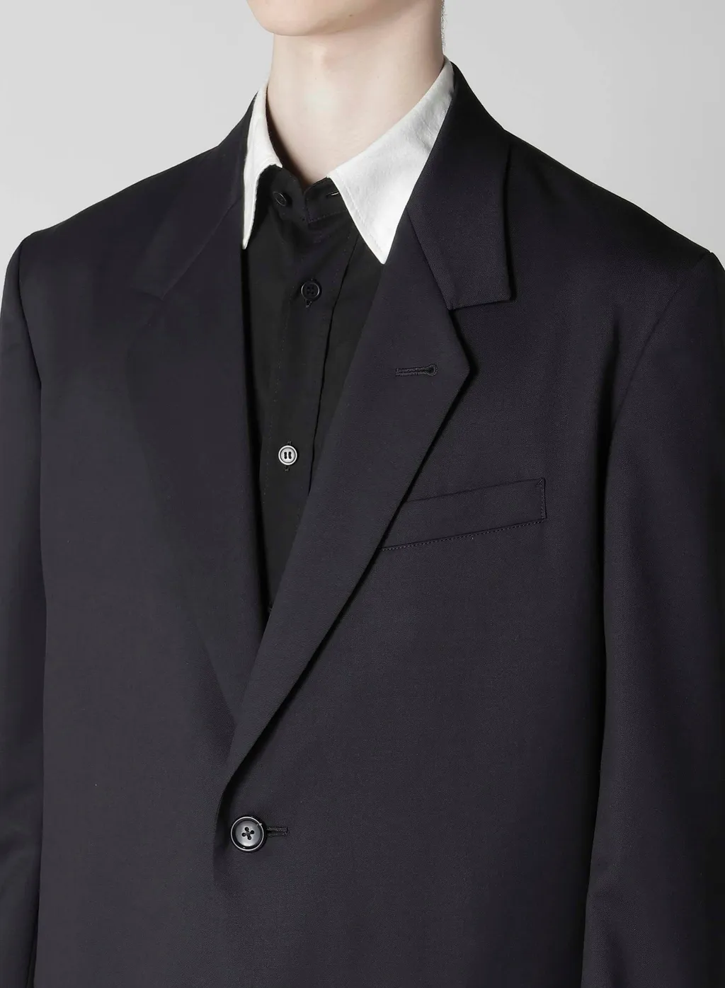 Suit Gabardine Jacket With 2-Buttons