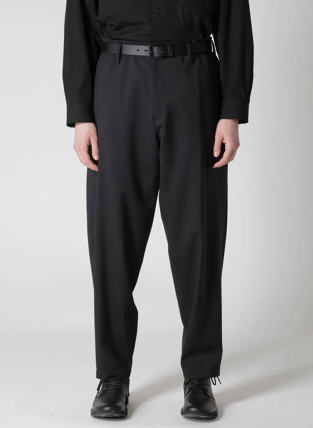 Suit Gabardine Pants With Side Tuck