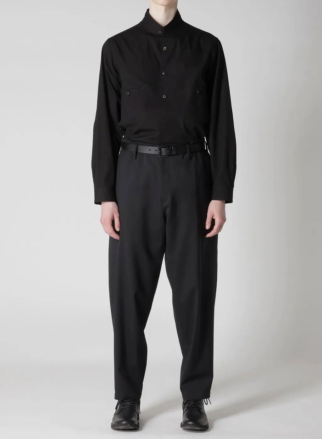 Suit Gabardine Pants With Side Tuck