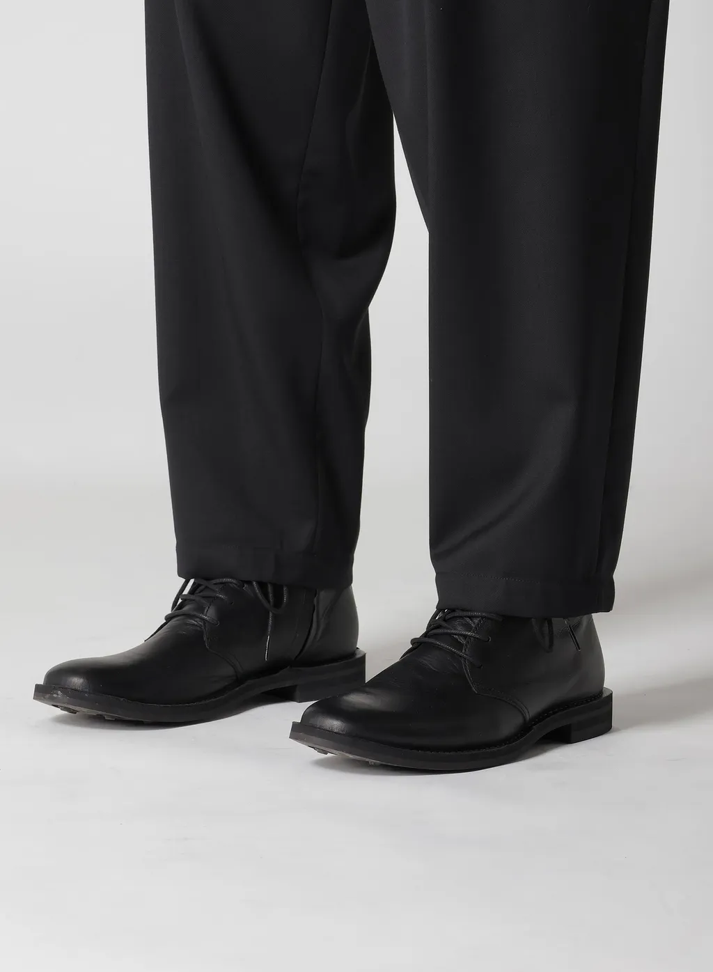 Suit Gabardine Pants With Side Tuck