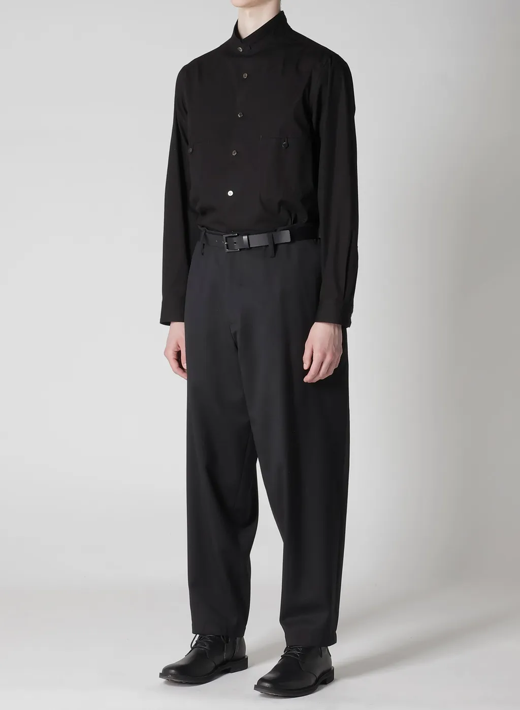Suit Gabardine Pants With Side Tuck