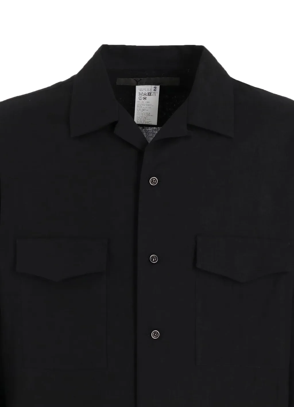 Linen Cloth Open Collar Shirt