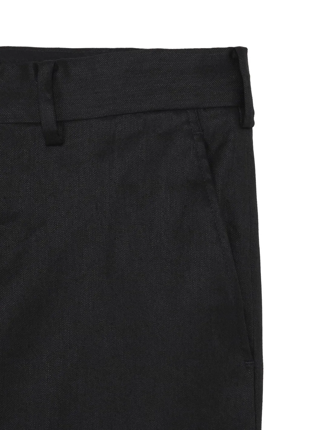 Linen Cotton Twill No-Tuck Pants
