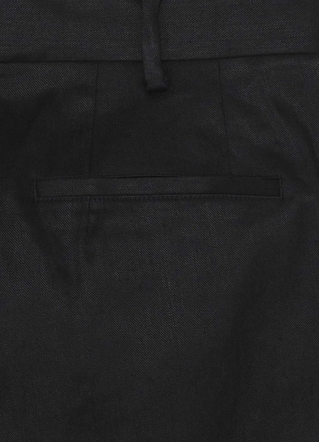Linen Cotton Twill No-Tuck Pants