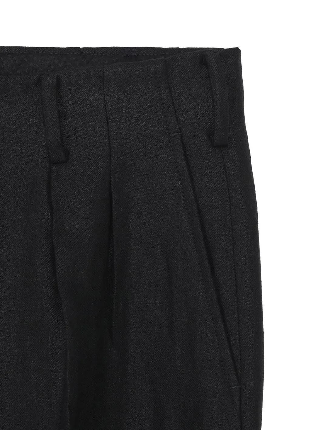 Linen Twill Pants With 2-Tucks