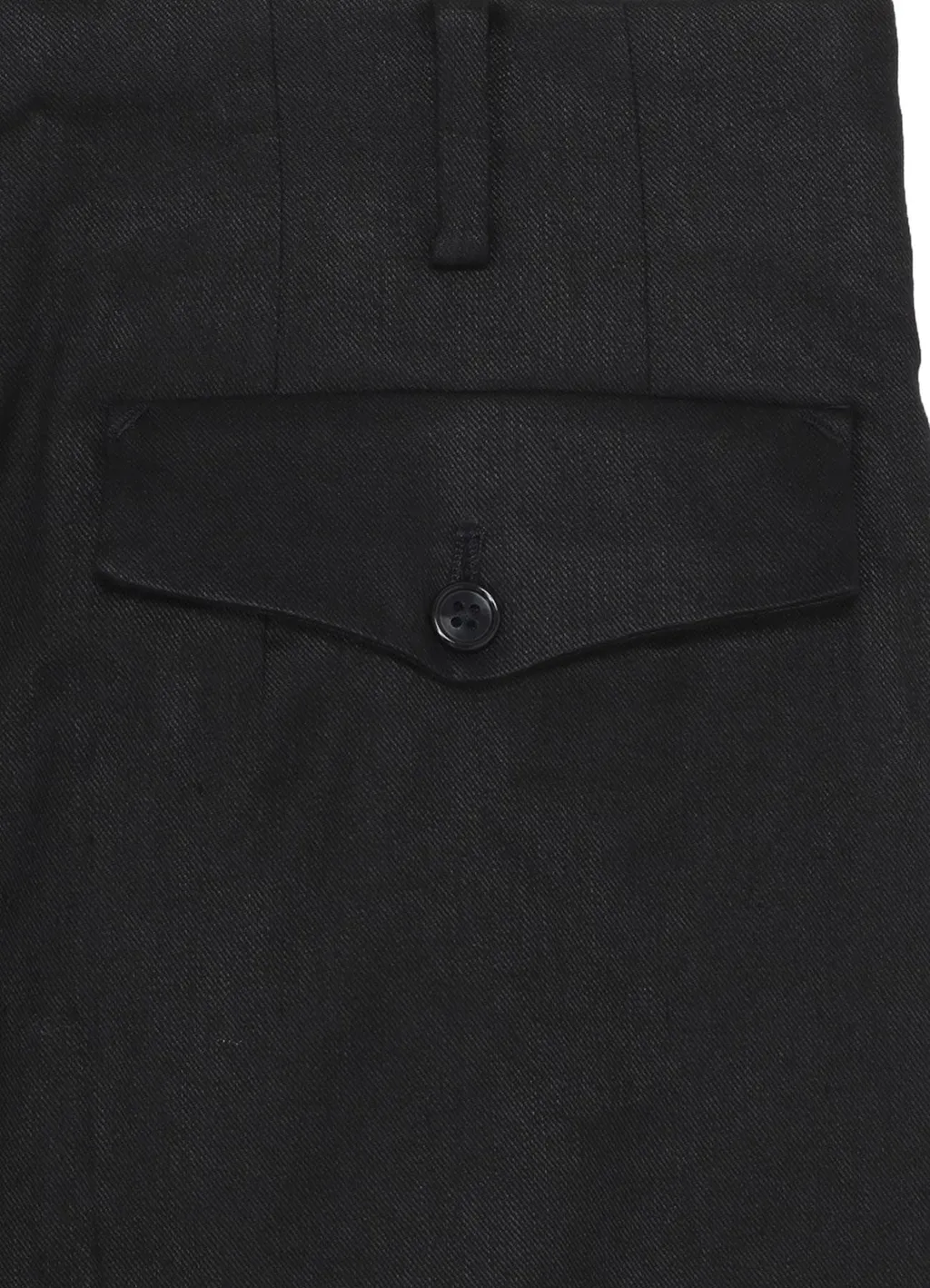 Linen Cotton Twill Pants With 2-Tucks