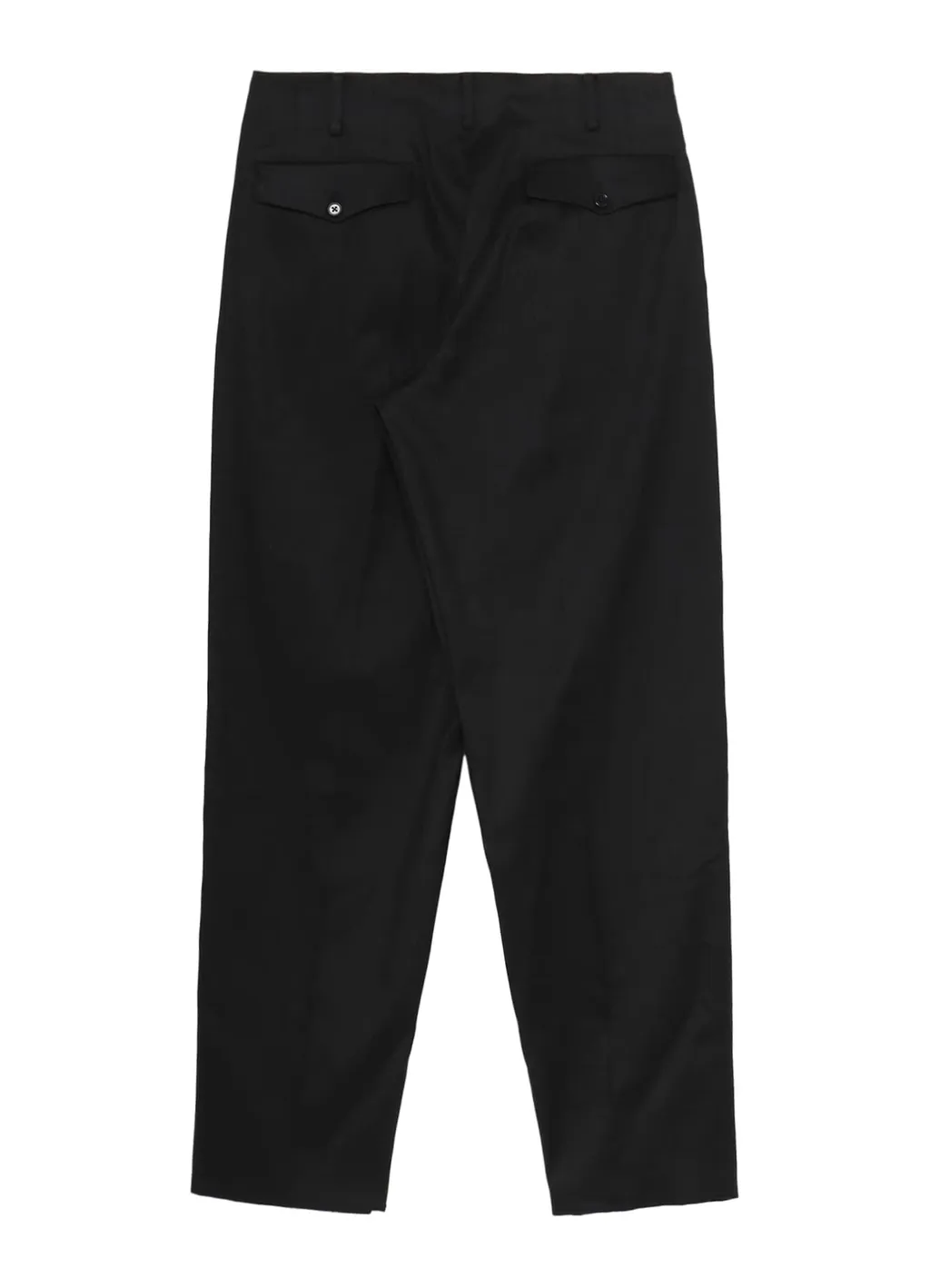 Linen Cotton Twill Pants With 2-Tucks