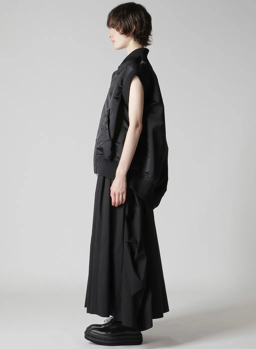 High Density Ny Twill Sleeveless Bomber Jacket
