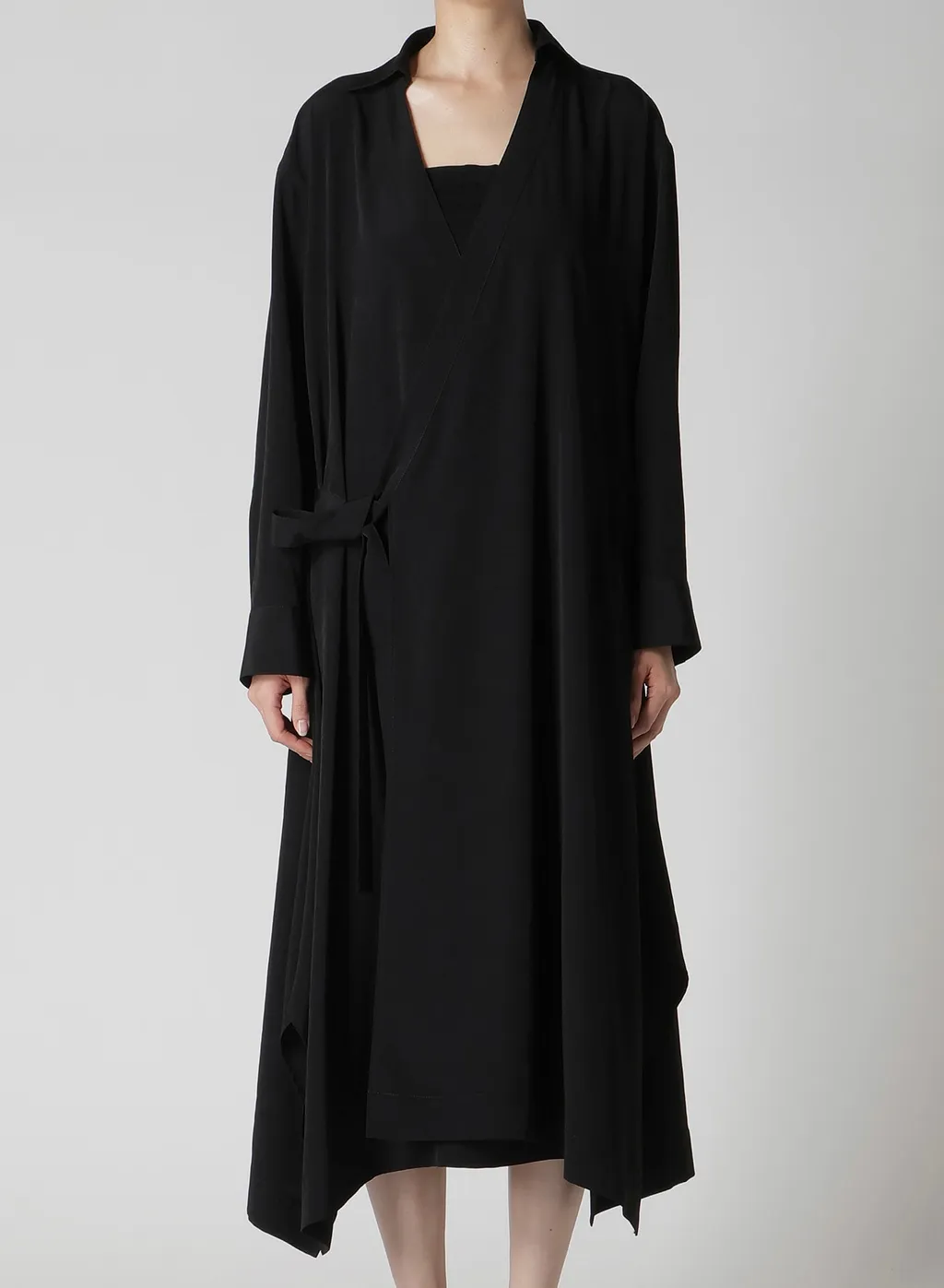 Ta/Pe Crepe De Chine Relaxed Fit Shirt Dress