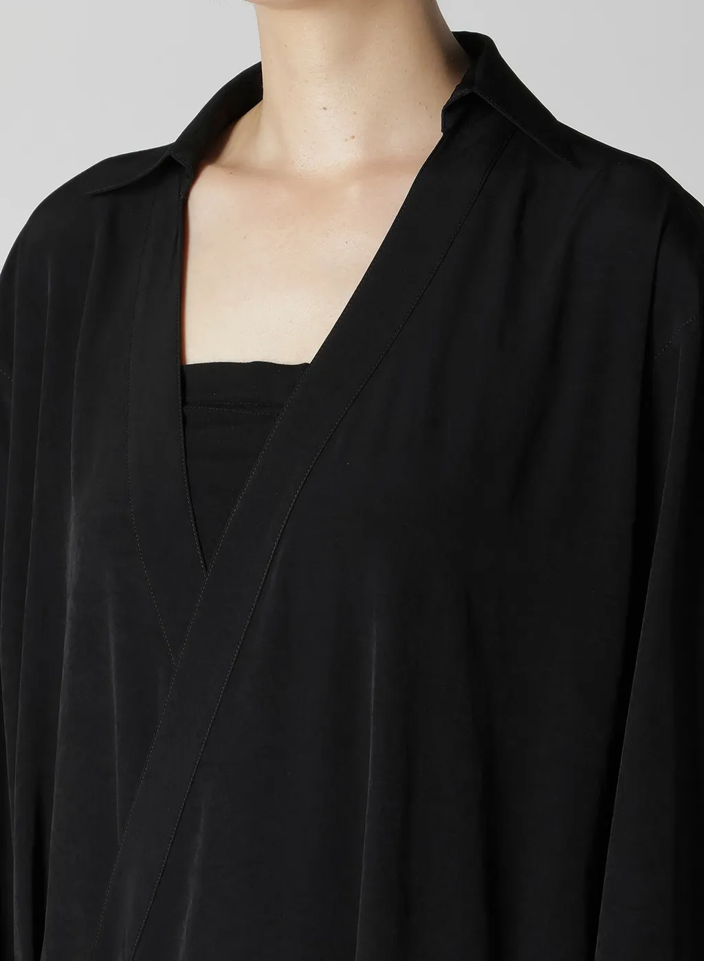 Ta/Pe Crepe De Chine Relaxed Fit Shirt Dress