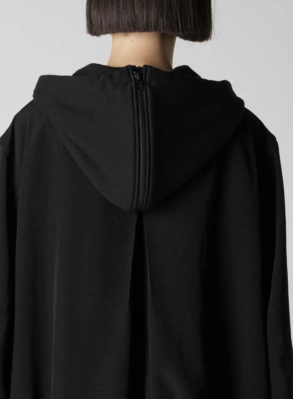Ta/Pe Crepe De Chine Hooded Bomber Jkt