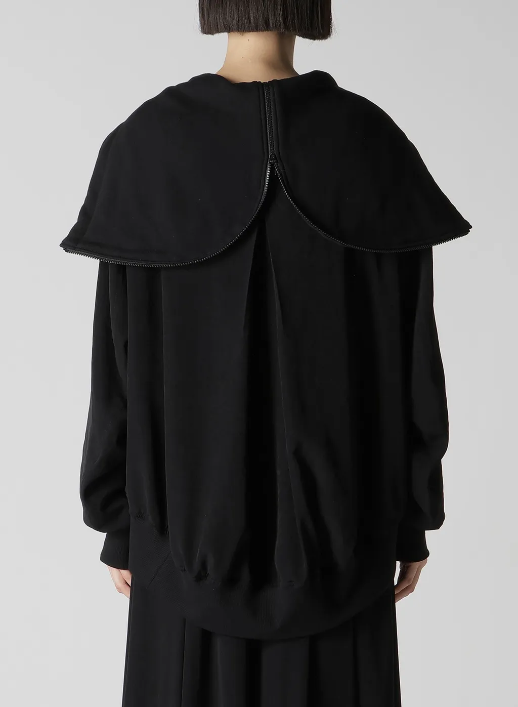 Ta/Pe Crepe De Chine Hooded Bomber Jkt
