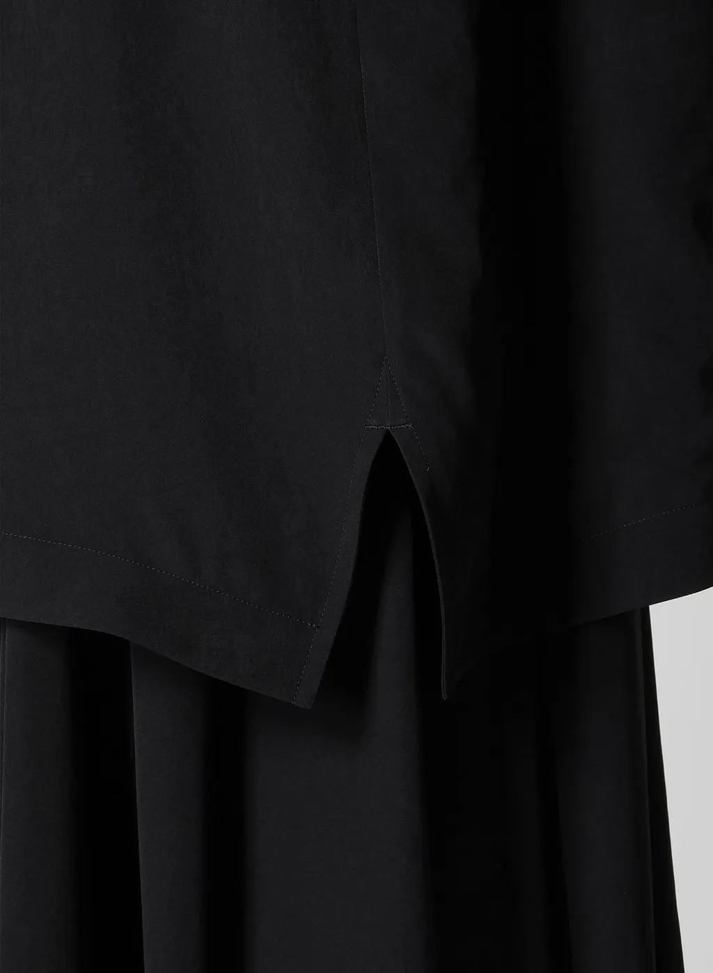 Ta/Pe Crepe De Chine Hooded Cape Coat