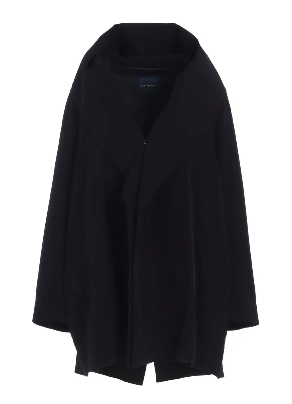 Ta/Pe Crepe De Chine Hooded Cape Coat