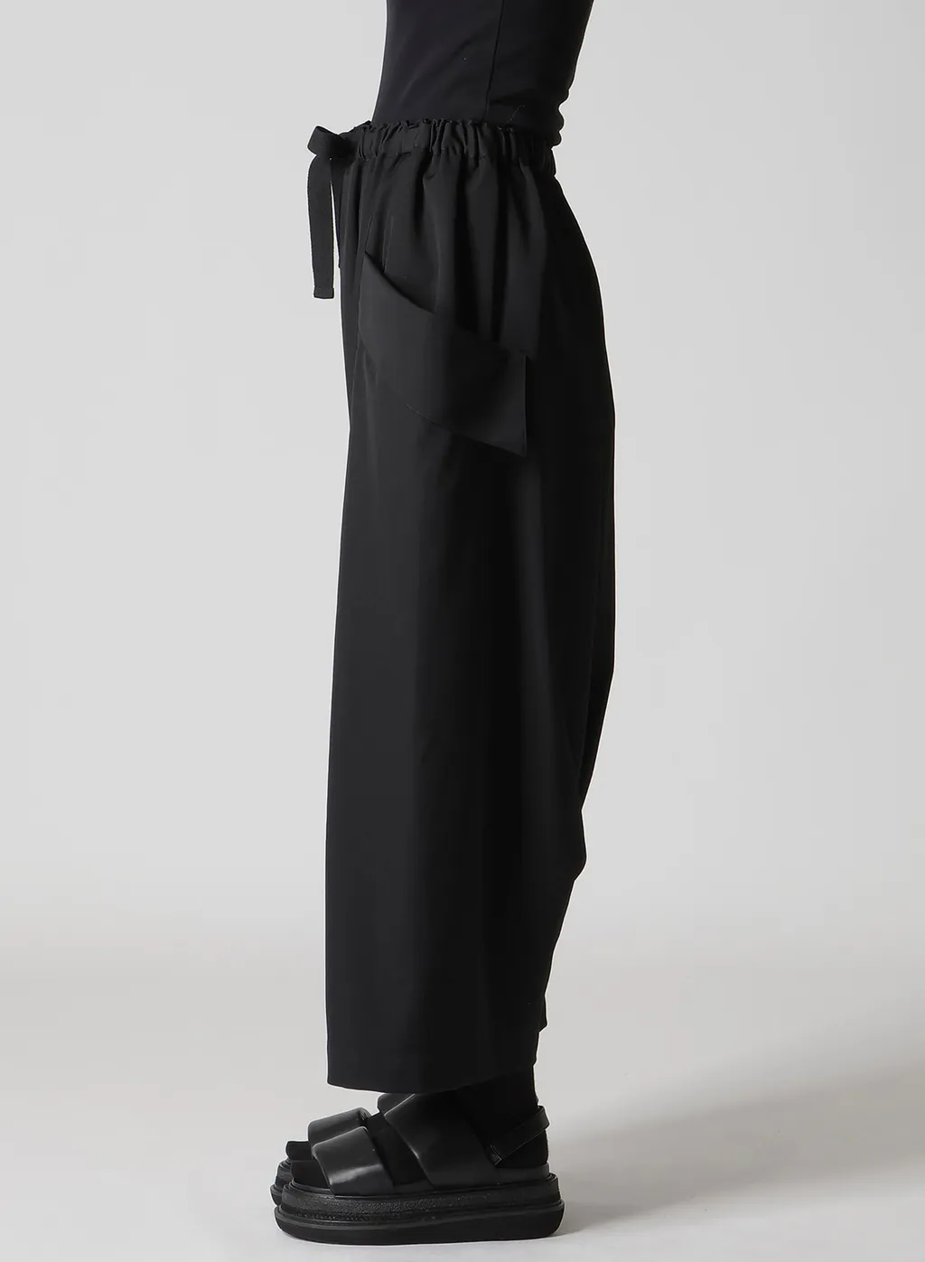 Gabardine Big Pocket Sarouel Pants