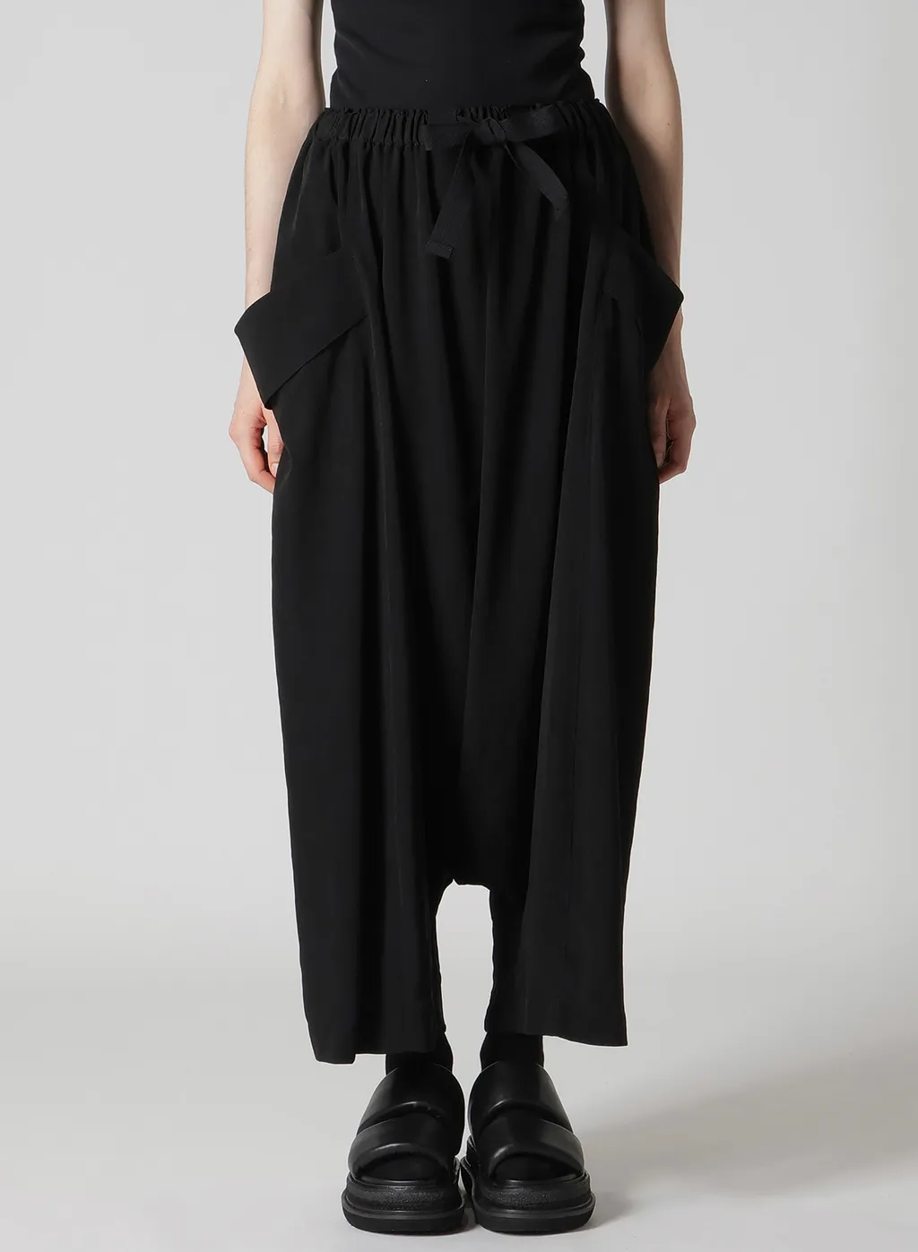 Ta/Pe Crepe De Chine Big Pocket Sarouel Pants