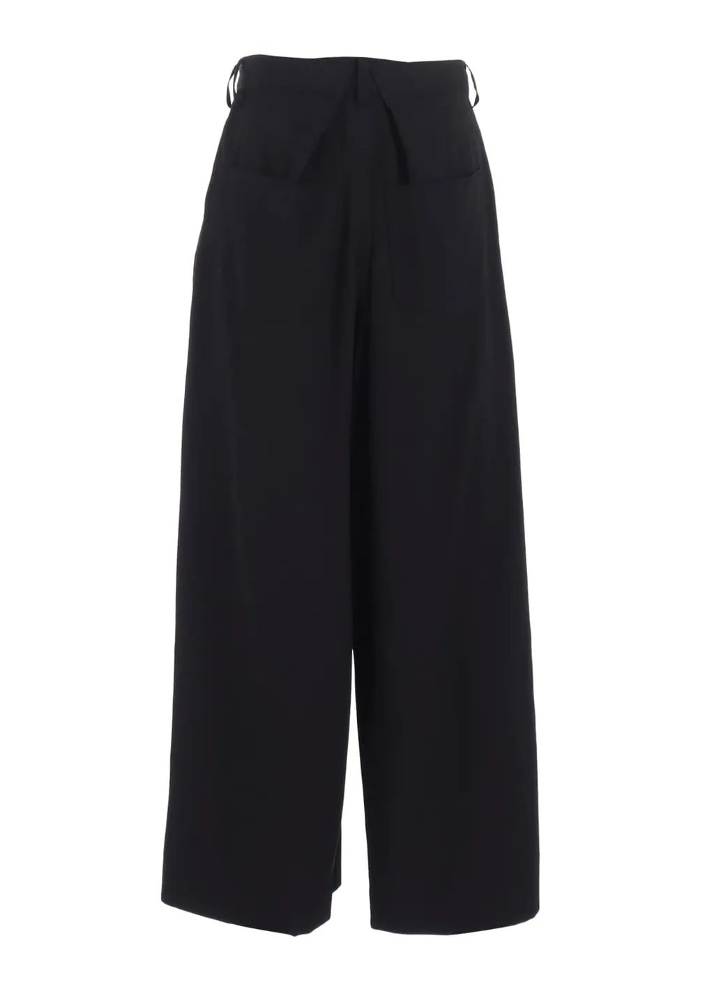 Gabardine Asymmetry Baggy Pants