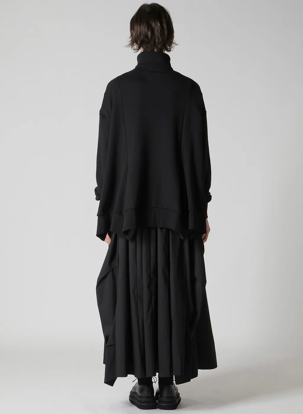 Liy/C French Terry Flared Half-Zip Pullover