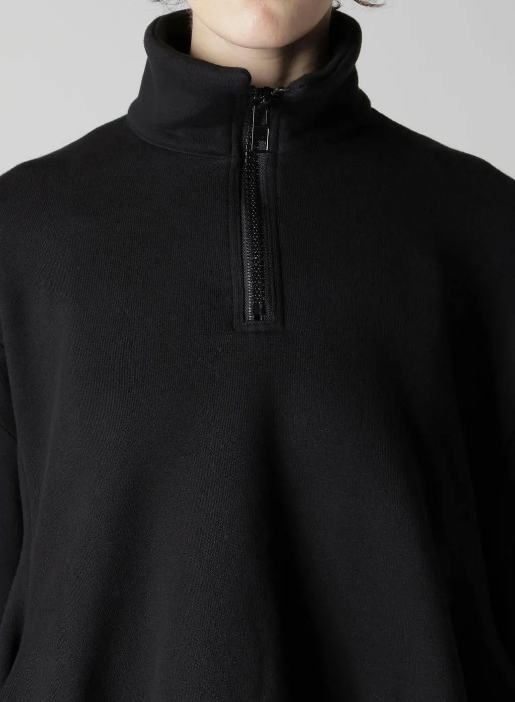 Liy/C French Terry Flared Half-Zip Pullover