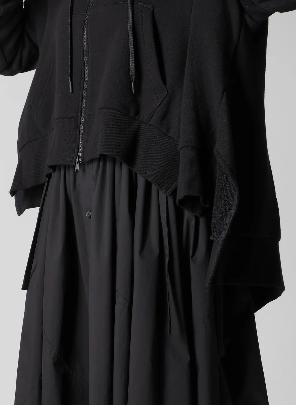 Liy/C French Terry Flared Hoodie