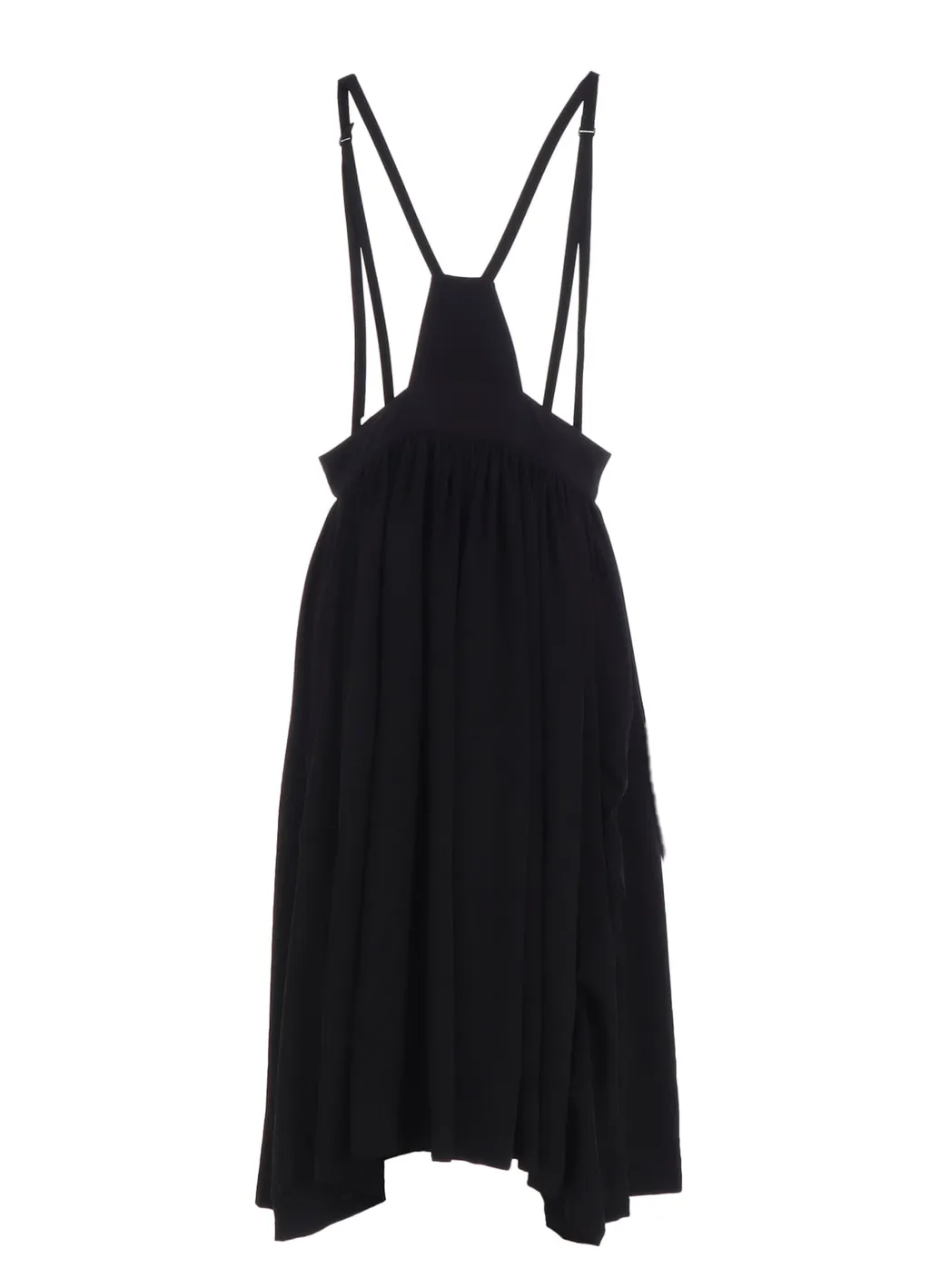 Ta/Pe Crepe De Chine Front Button Suspender Skirt