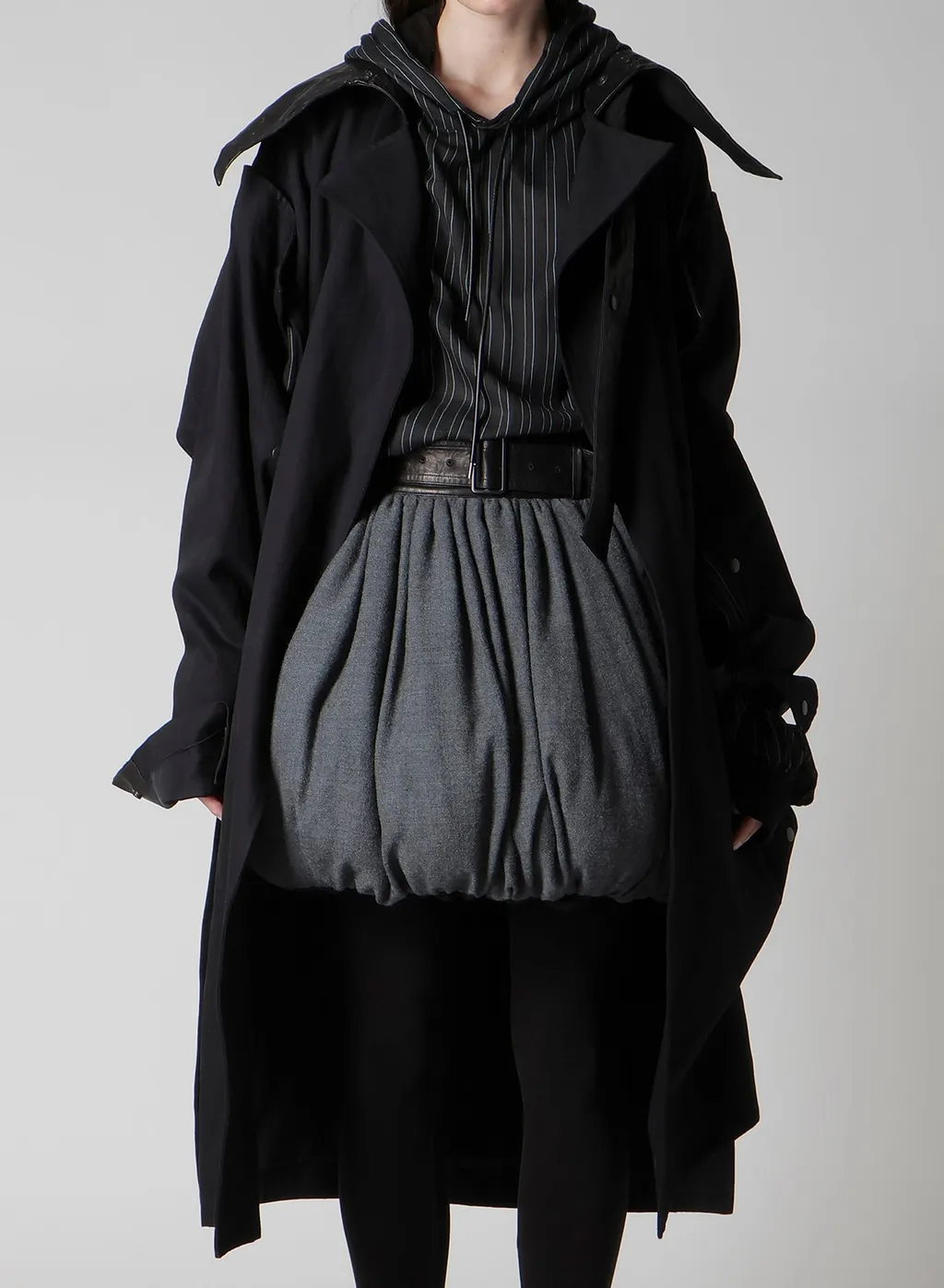 10Oz Uneven Yarn Denim A Snap Button Big Coat