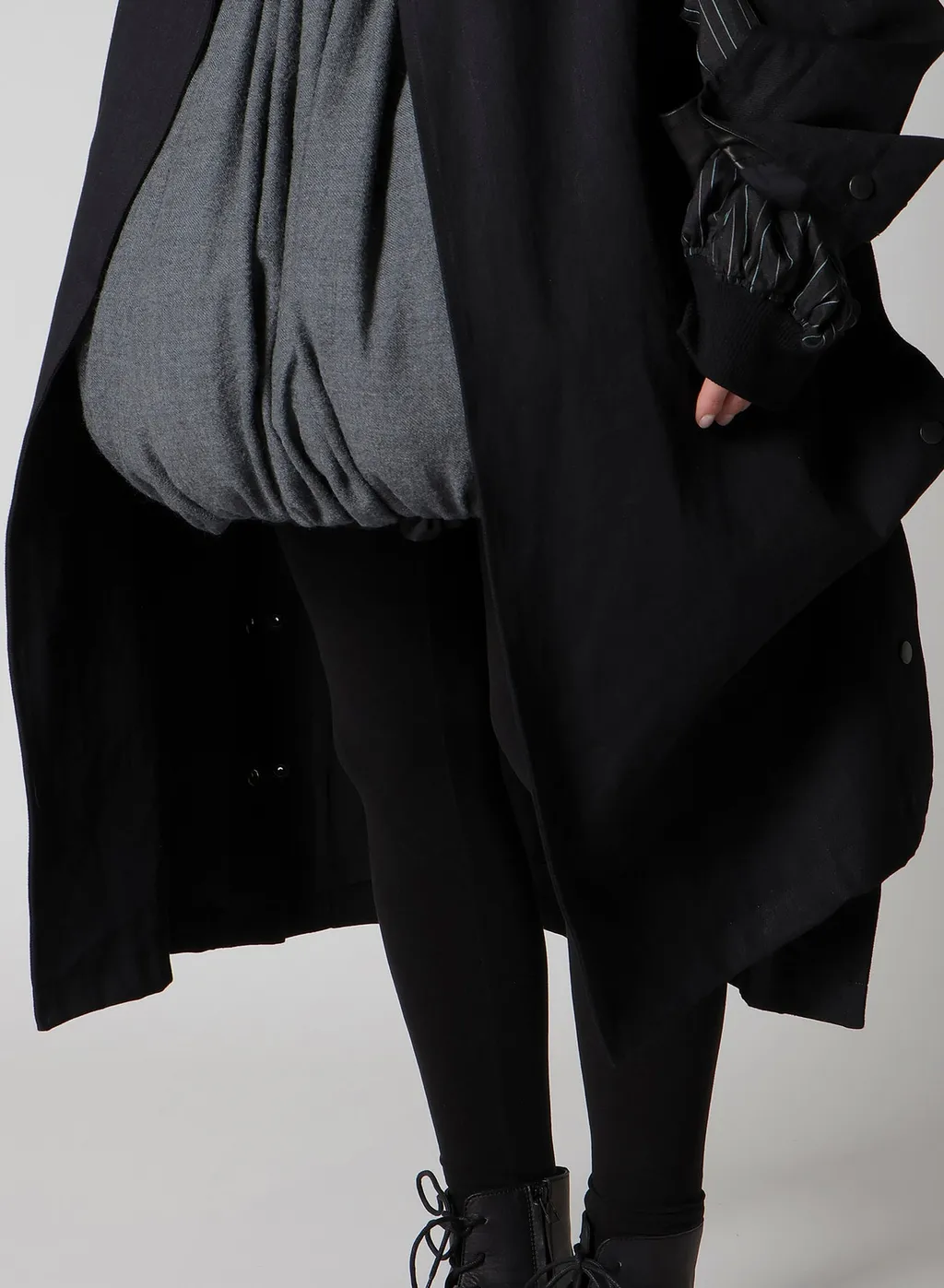 10Oz Uneven Yarn Denim A Snap Button Big Coat