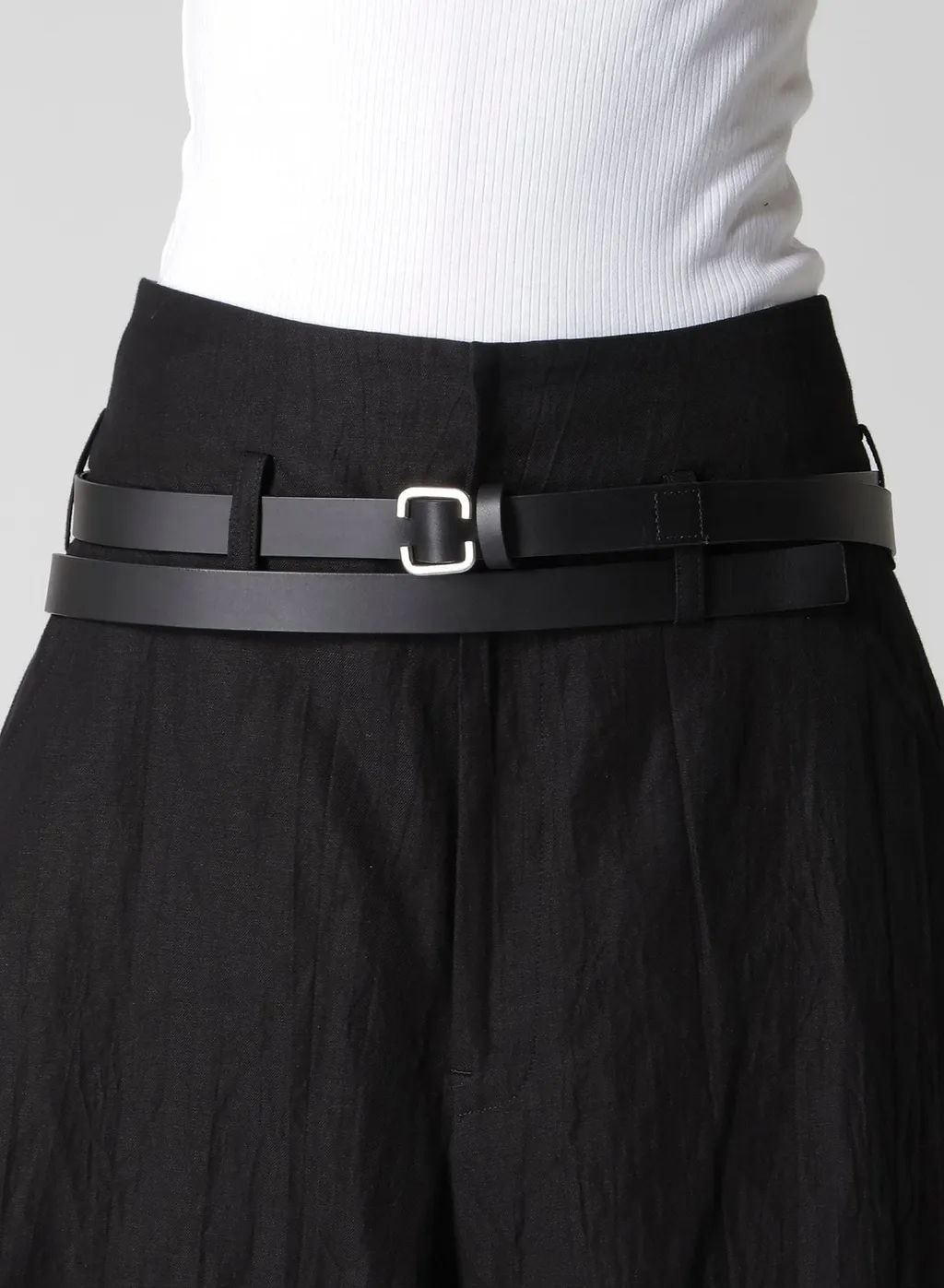 Matt Soft Oil Leather Long Length Belt
