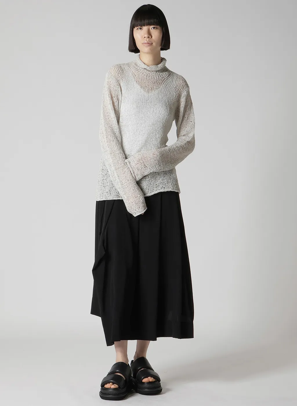 Summer Knit High Neck Top
