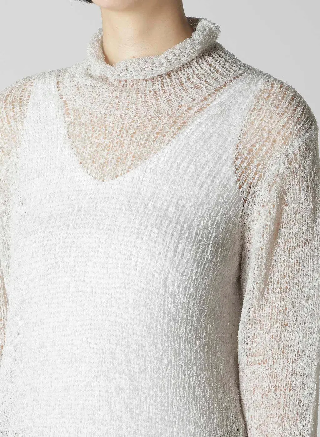 Summer Knit High Neck Top