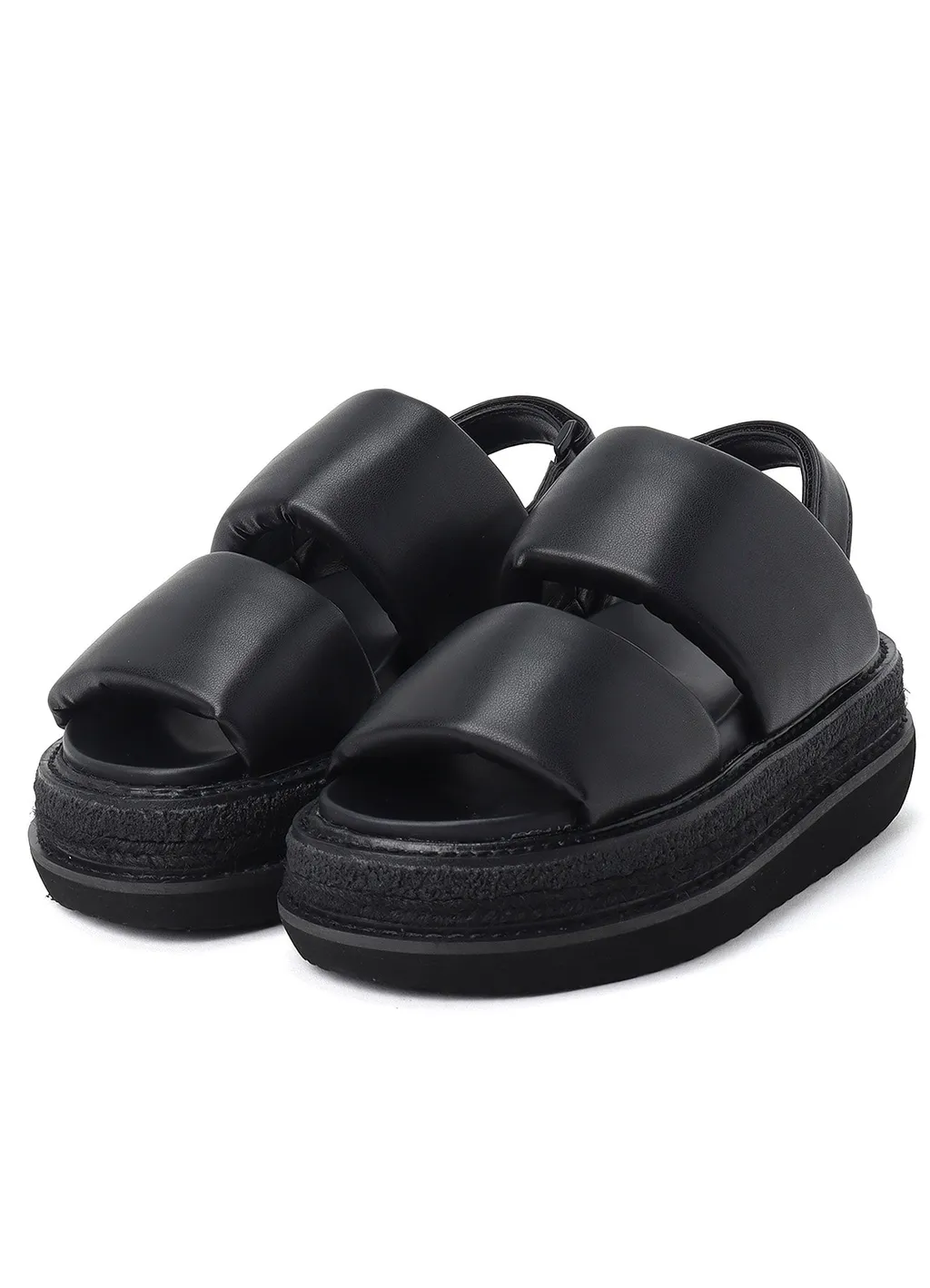 Pu Leather Flatform Sandal