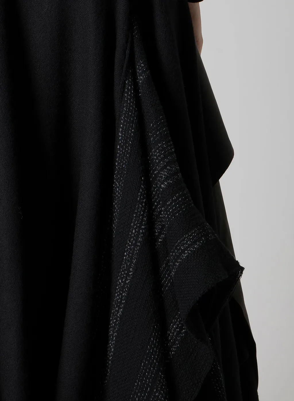 Wool Viyella Draped Flare Dress