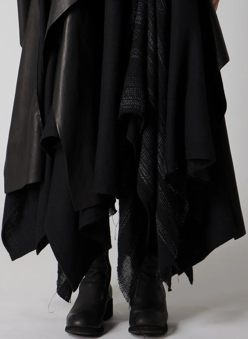 Wool Viyella Draped Flare Dress