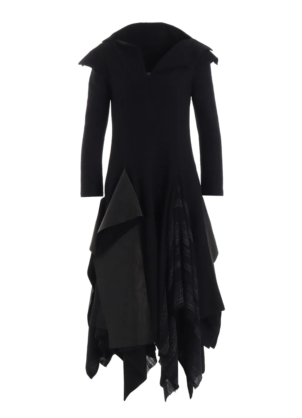 Wool Viyella Draped Flare Dress