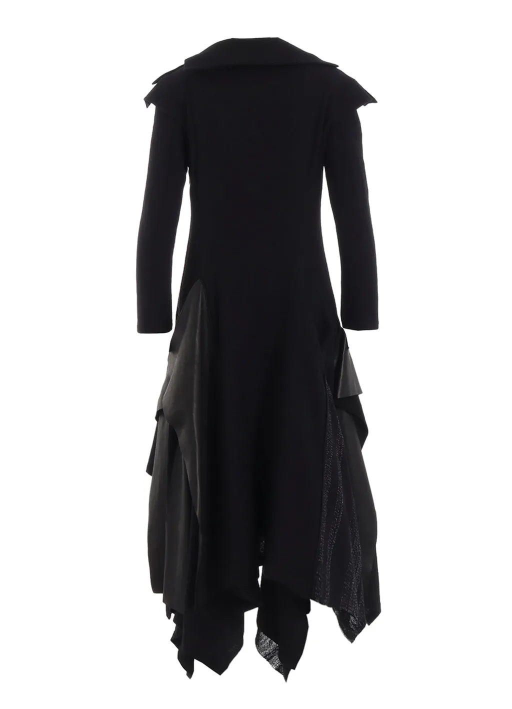 Wool Viyella Draped Flare Dress