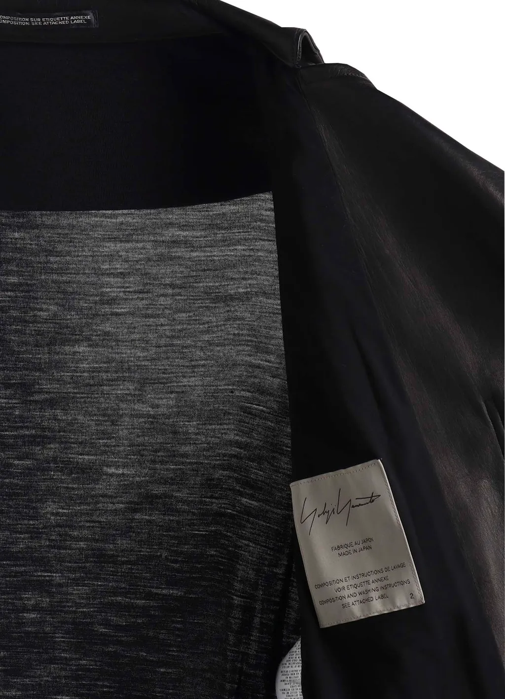 Horse Leather Tucked Slv Belted Jacket