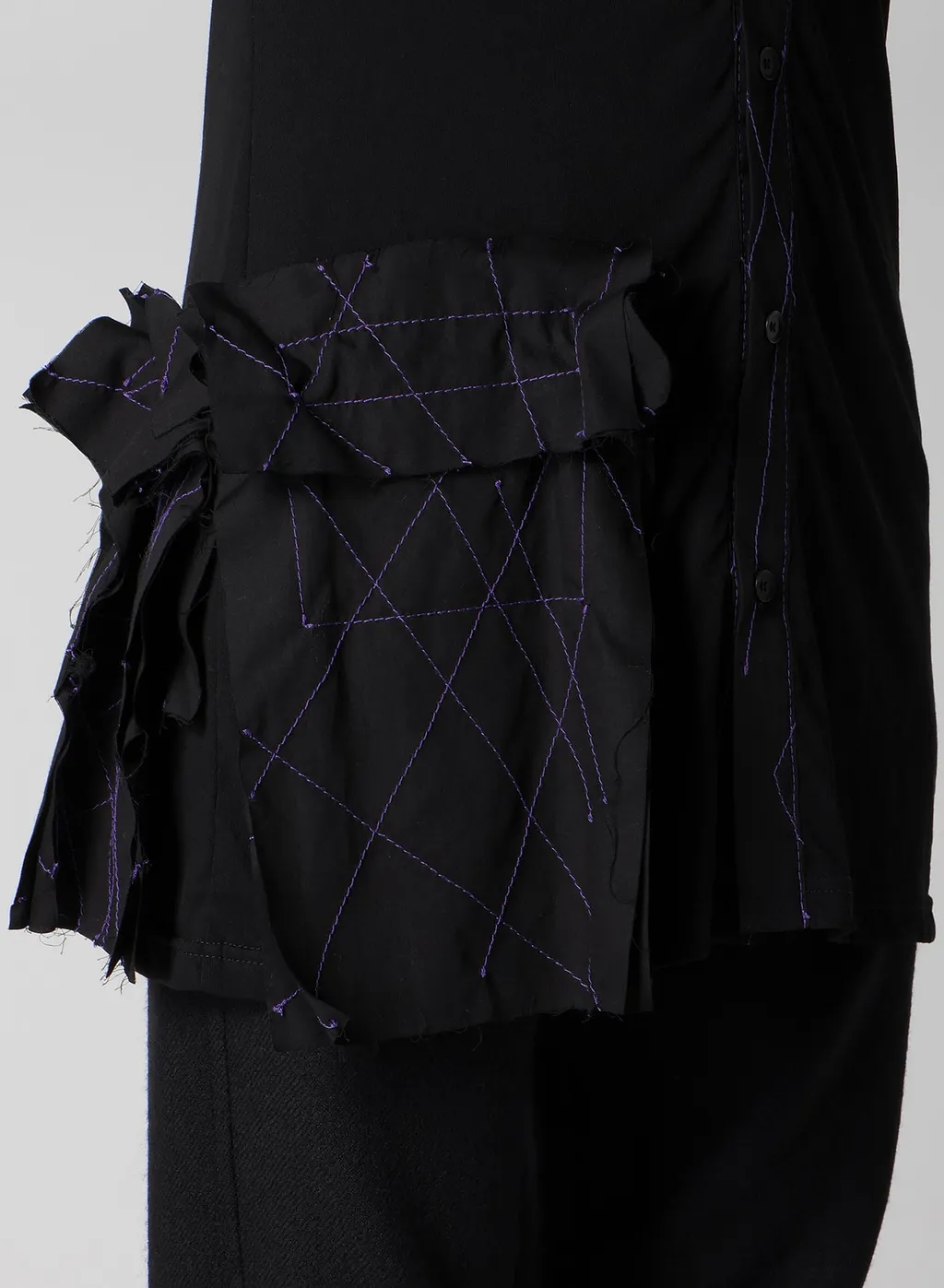 Cotton Single Jersey Color Stitched Blouse G