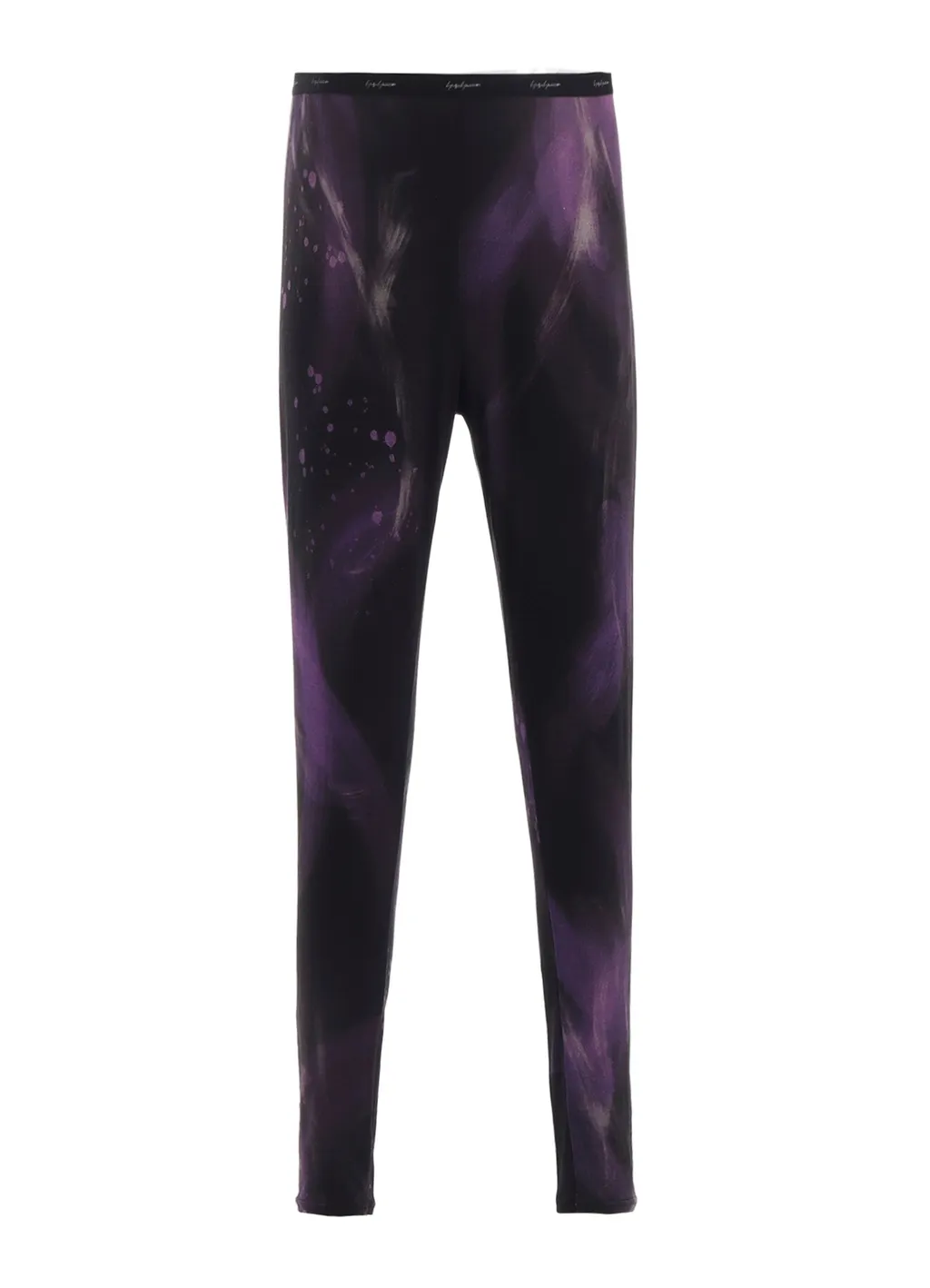 Purple A Pattern Basic Leggings