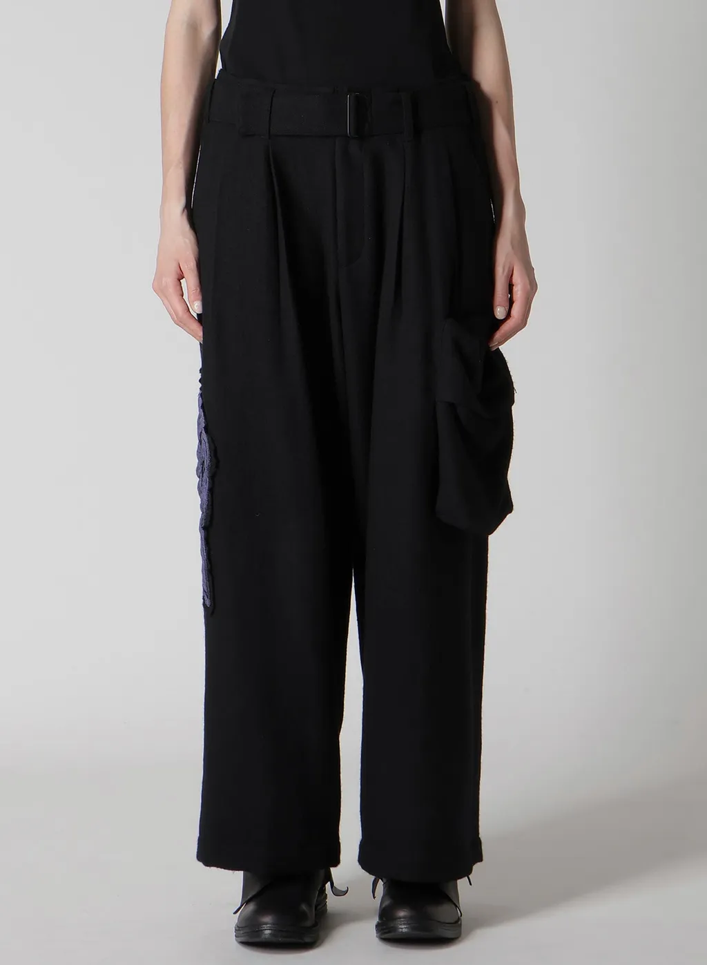 Wool Viyella L Out Pocket Wide Pants