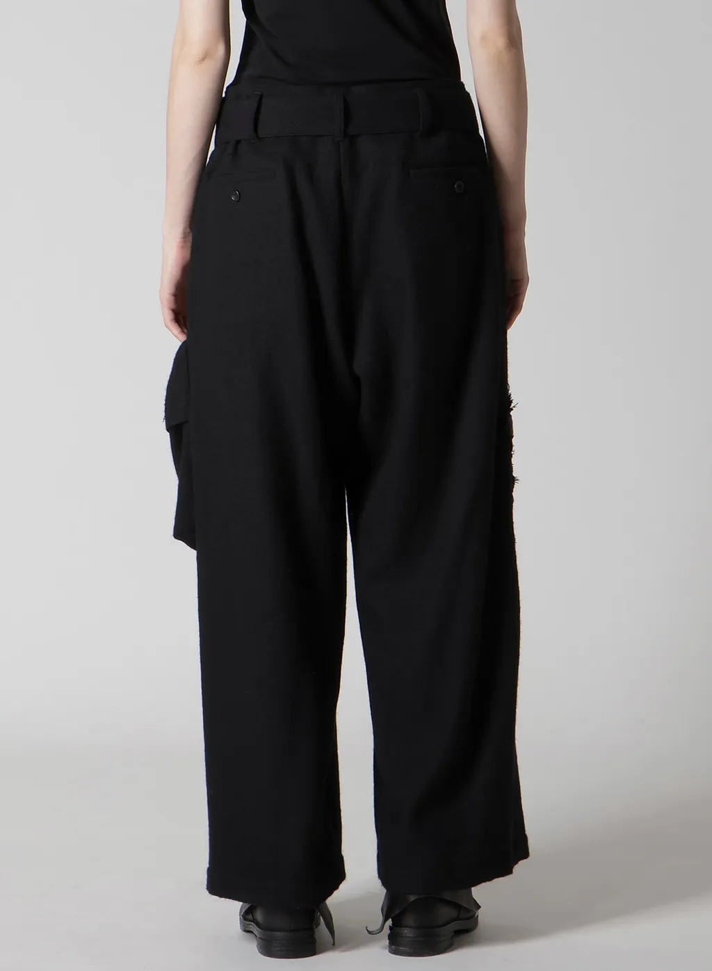 Wool Viyella L Out Pocket Wide Pants