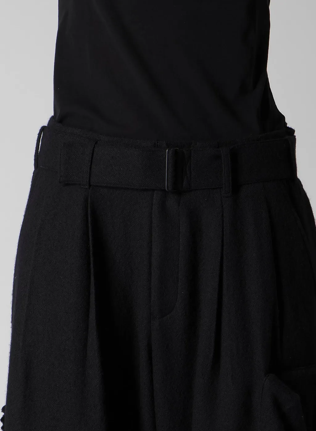 Wool Viyella L Out Pocket Wide Pants