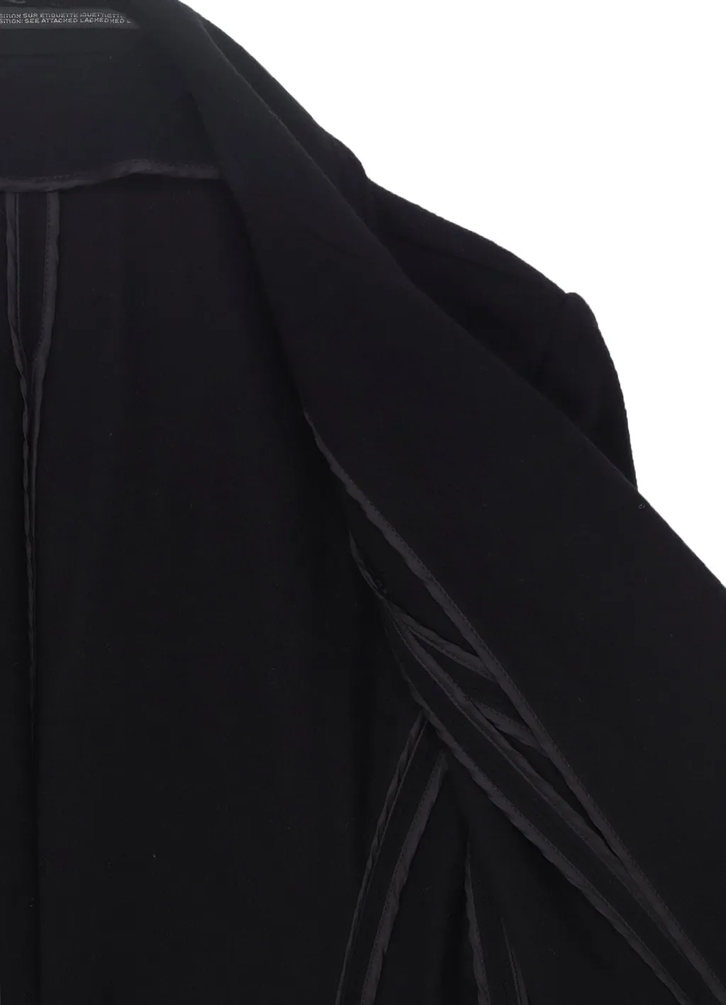 W/Ca Beaver Cloth Paneled Flare Coat