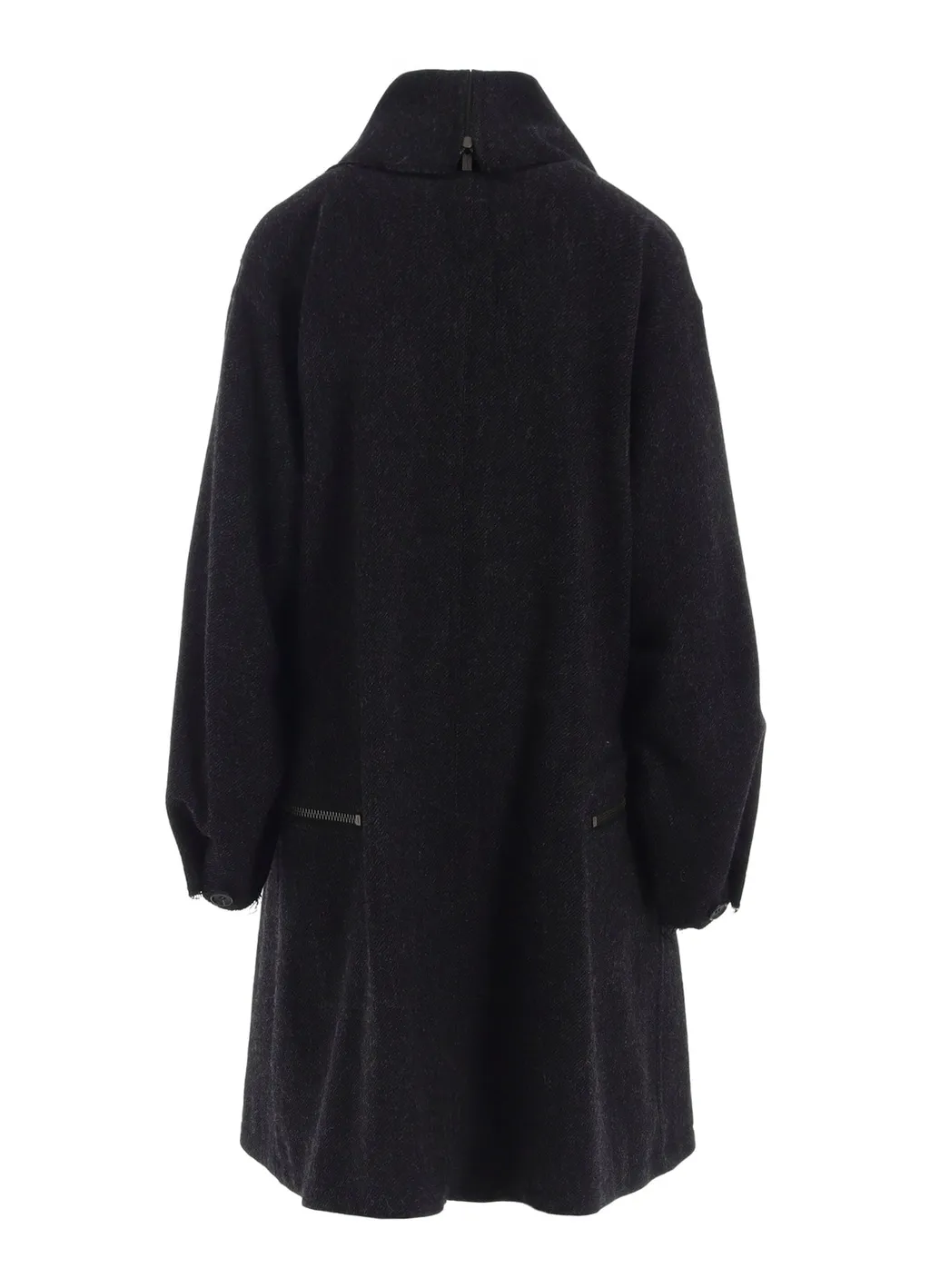 Tweed Cloth B Collar Coat