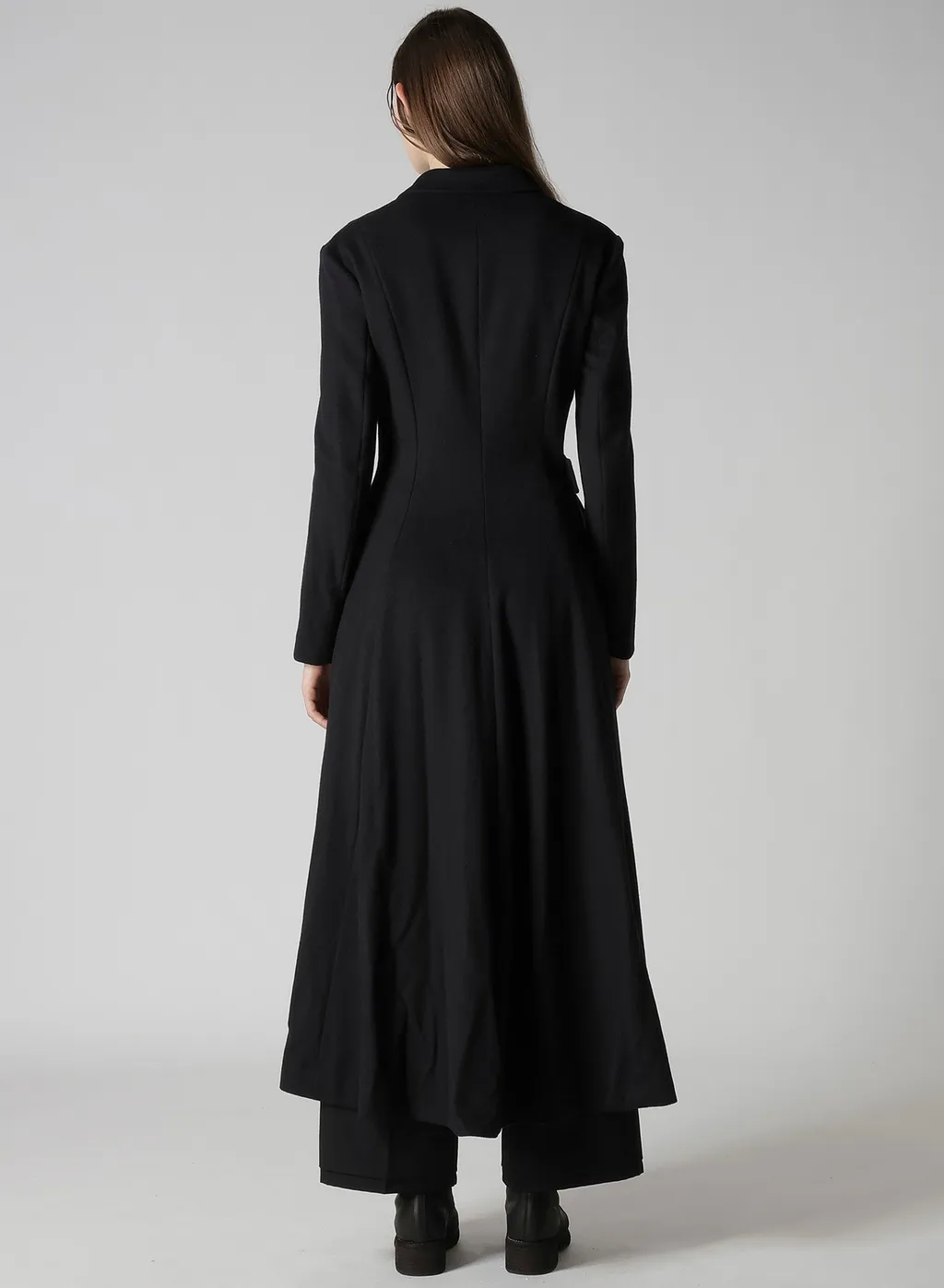 W/Ca Beaver Cloth Waist Belt D Coat